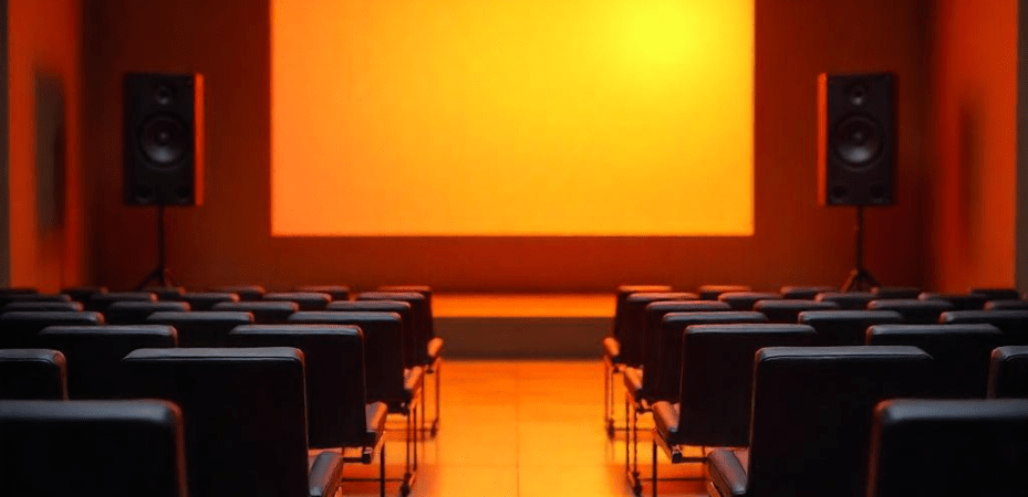 Profesionali garso aparatūra renginiui – mikrofonai, kolonėlės ir garso pultas.